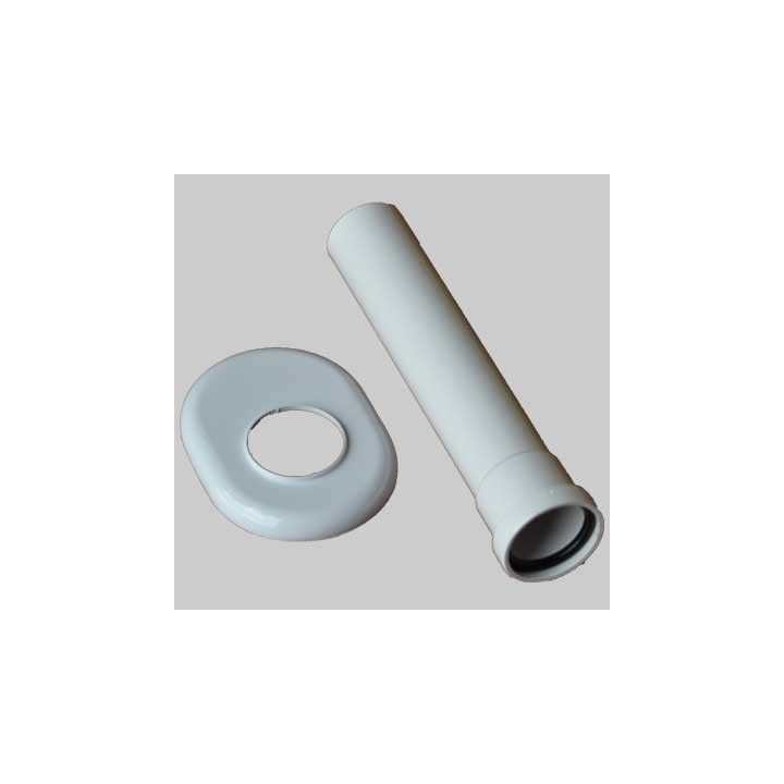 CANOTTO DI COLLEGAMENTO PUCCI CON ROSONE - Bianco cm 22 OR 143