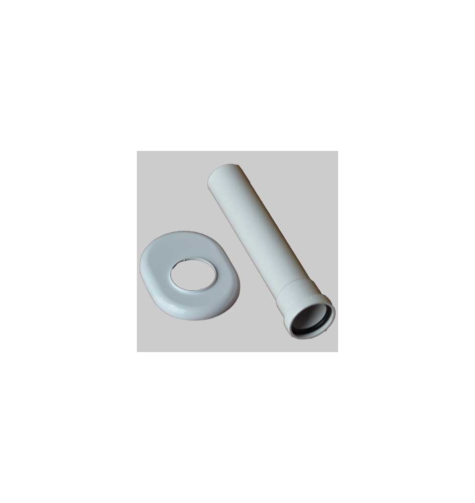 CANOTTO DI COLLEGAMENTO PUCCI CON ROSONE - Cromato cm 22 OR 143