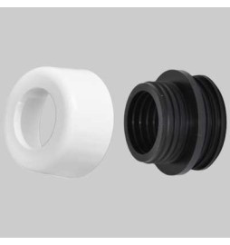 MORSETTO COMBINATO C/COPRIMORSETTO - Bianco Ø mm 48÷58