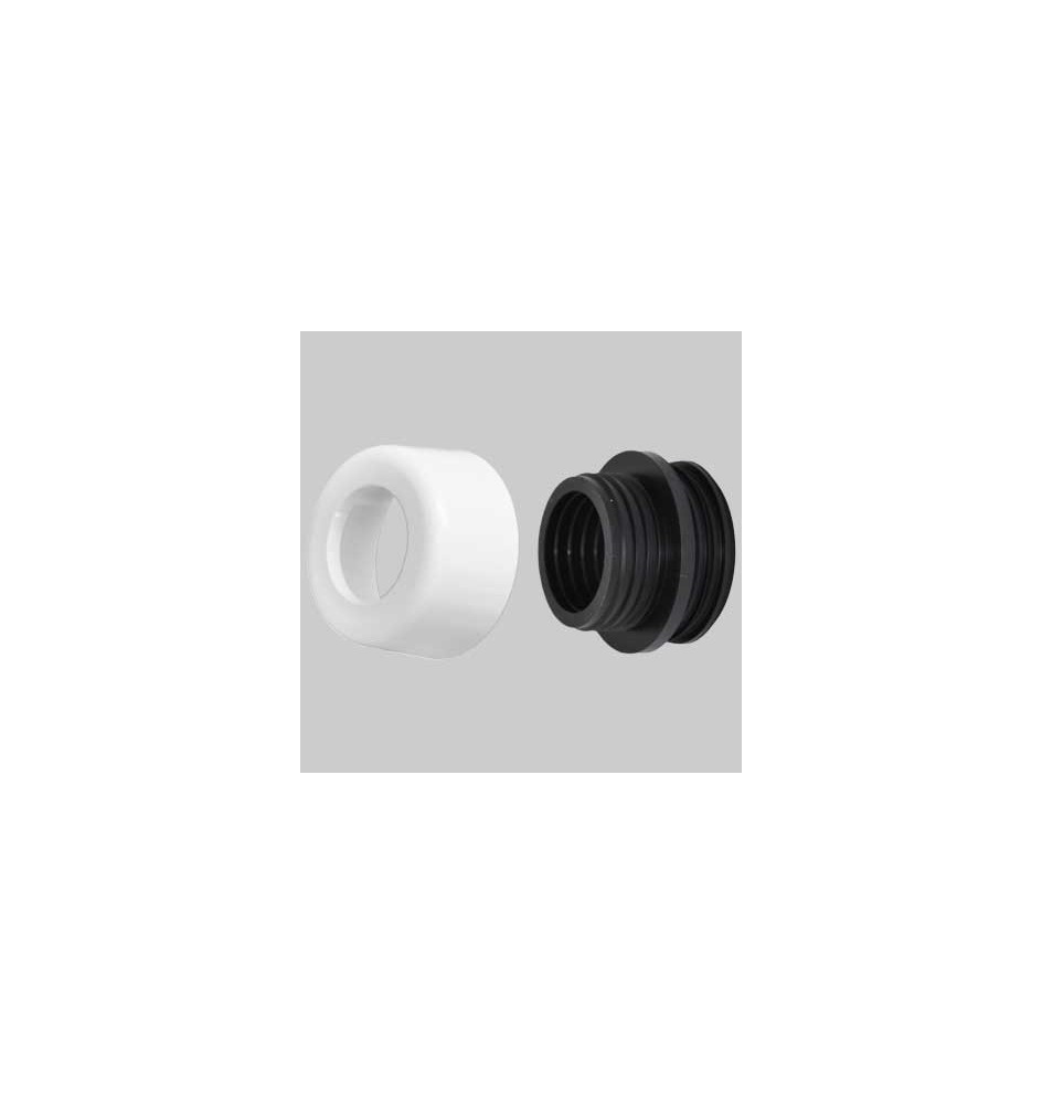 MORSETTO COMBINATO C/COPRIMORSETTO - Bianco Ø mm 48÷58