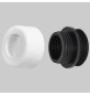 MORSETTO COMBINATO C/COPRIMORSETTO - Bianco Ø mm 48÷58