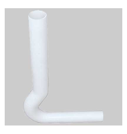 TUBO ESTERNO BIANCO PER CASSETTA VIVA - cm 41x19,5 Ø 50÷40