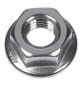 100 PZ DADI ESAGONALI FLANGIATI MU F IN ACCIAIO M10 Chiave 17 mm
