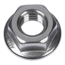 100 PZ DADI ESAGONALI FLANGIATI MU F IN ACCIAIO M12 Chiave 19 mm