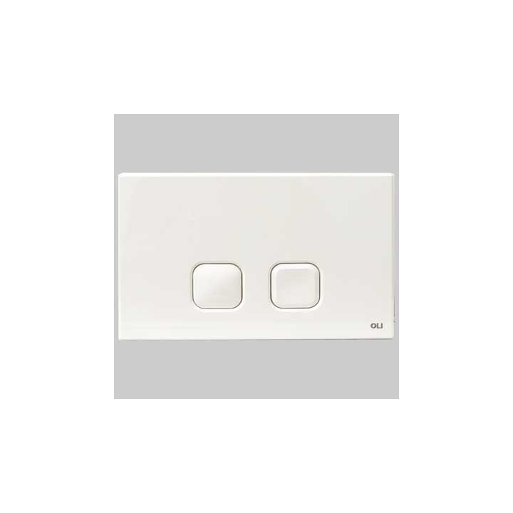 PLACCA DI COMANDO PLAIN DOPPIO TASTO - CROMATA
