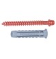 TASSELLO CON DOPPIA VITE M6 IN OTTONE RAMATO Lungh. 6