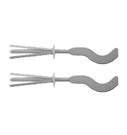 2 PZ MENSOLE PER RADIATORI IN ALLUM. TF 10 FISCHER 70 Bianca