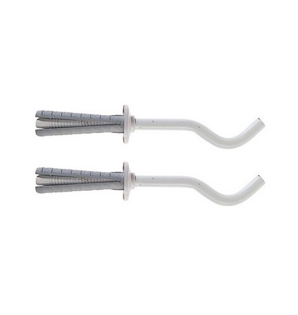 2 PZ MENSOLE PER RADIATORI IN GHISA TF 7 FISCHER 100 Bianca