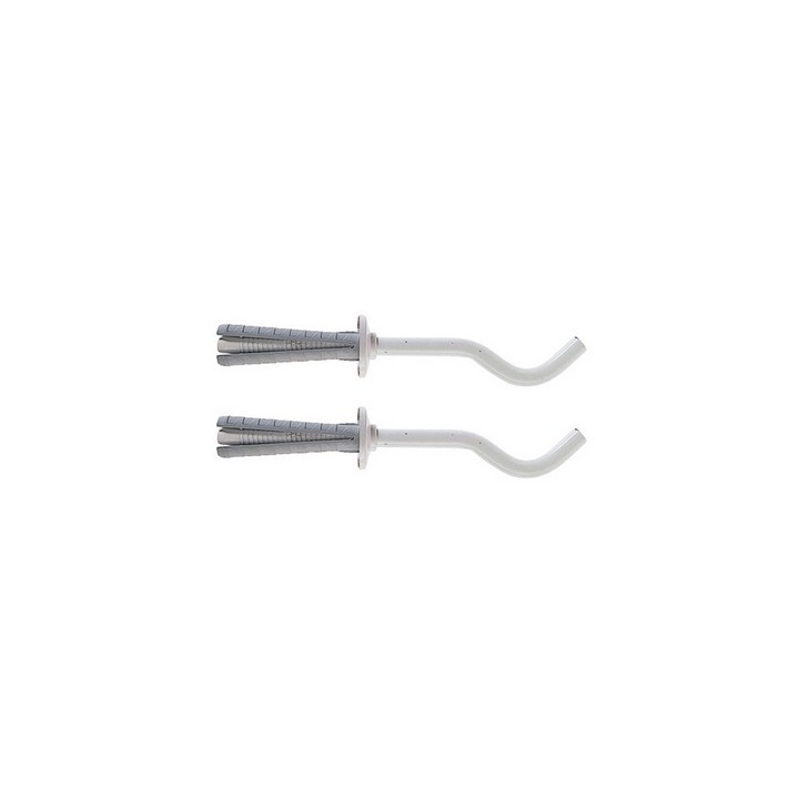 2 PZ MENSOLE PER RADIATORI IN GHISA TF 7 FISCHER 100 Bianca