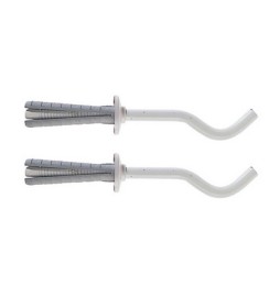 2 PZ MENSOLE PER RADIATORI IN GHISA TF 7 FISCHER 125 Bianca