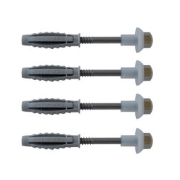 4 PZ ELEMENTI DI FISSAGGIO INOX FISCHER PER W.C. E BIDET WB2 Diam. punta 8 mm