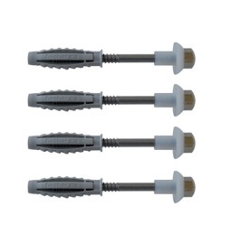 4 PZ ELEMENTI DI FISSAGGIO INOX FISCHER PER W.C. E BIDET WB2 Diam. punta 8 mm