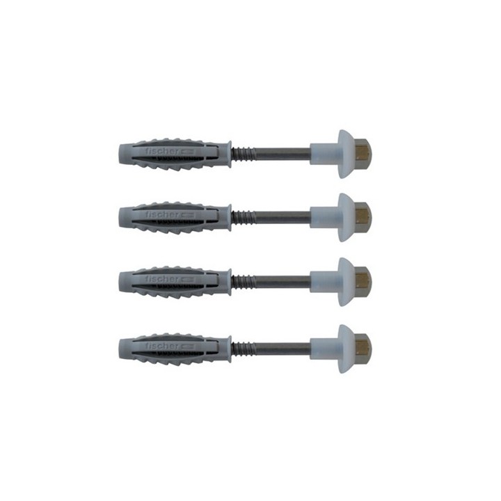 4 PZ ELEMENTI DI FISSAGGIO INOX FISCHER PER W.C. E BIDET WB2 Diam. punta 8 mm