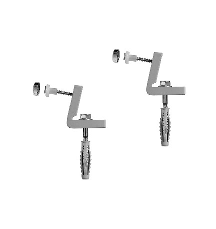 2 PZ ELEM. DI FISSAGGIO FISCHER IN NYLON PER WC E BIDET LAT. WB5 -