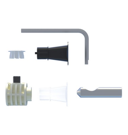 FISSAGGIO NASCOSTO PER WC BIDET SOSPESI CON ACCESSO LATERALE O SOPRA -