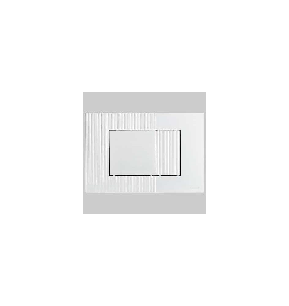 PLACCA DI COMANDO METIS DOPPIO TASTO - CROMATA