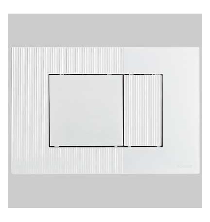 PLACCA DI COMANDO METIS DOPPIO TASTO - CROMATA