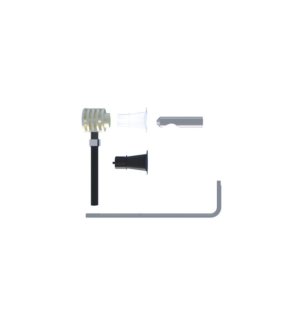 FISSAGGIO NASCOSTO PER WC BIDET SOSPESI CON ACCESSO DA SOTTO -