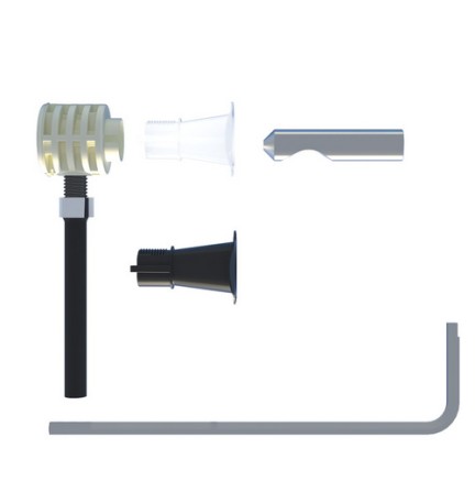 FISSAGGIO NASCOSTO PER WC BIDET SOSPESI CON ACCESSO DA SOTTO -