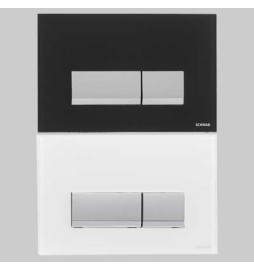 PLACCA DI COMANDO MAGNUS IN VETRO DOPPIO TASTO - BIANCA