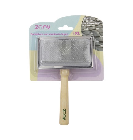 ZOOV CARDATORE C/MANICO LEGNO 12X7 CM