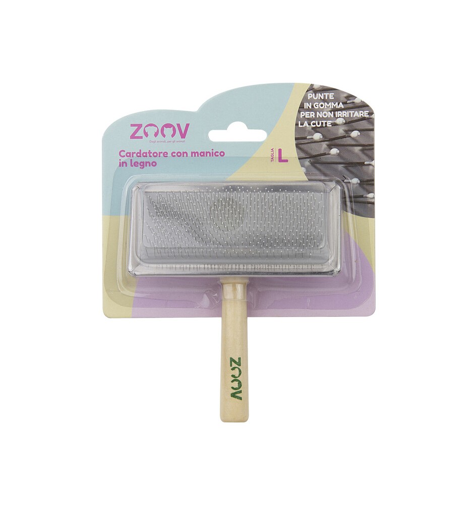 ZOOV CARDATORE C/MANICO LEGNO 11,5X5,5 CM