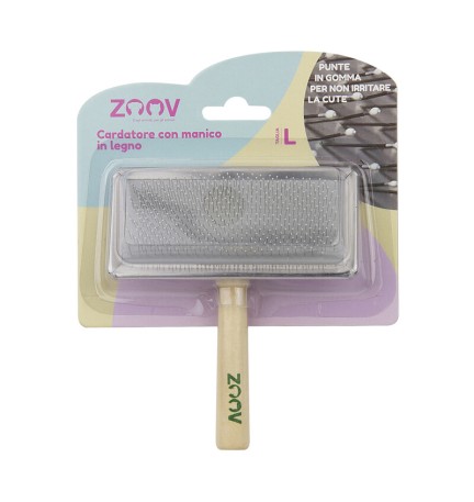ZOOV CARDATORE C/MANICO LEGNO 11,5X5,5 CM
