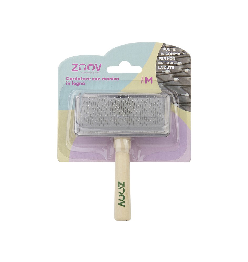 ZOOV CARDATORE C/MANICO LEGNO 9X4,5 CM
