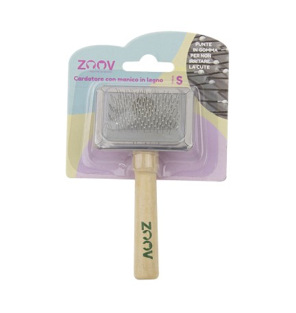 ZOOV CARDATORE C/MANICO LEGNO 6X4,5 CM