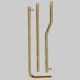 TUBO ESTERNO IN OTTONE PER CASSETTA ALTA FINITURA BRONZATO - Cm 180 Dm 30