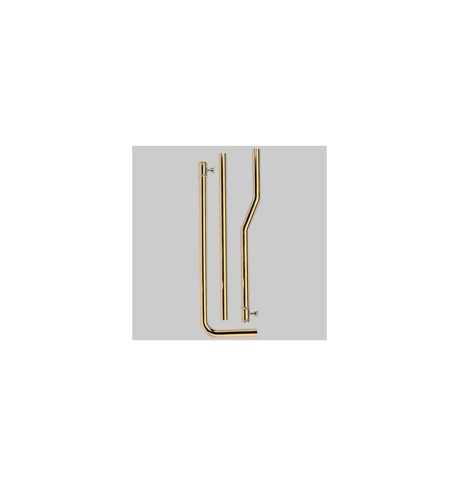 TUBO ESTERNO IN OTTONE PER CASSETTA ALTA FINITURA BRONZATO - Cm 180 Dm 30