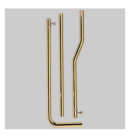 TUBO ESTERNO IN OTTONE PER CASSETTA ALTA FINITURA BRONZATO - Cm 180 Dm 30