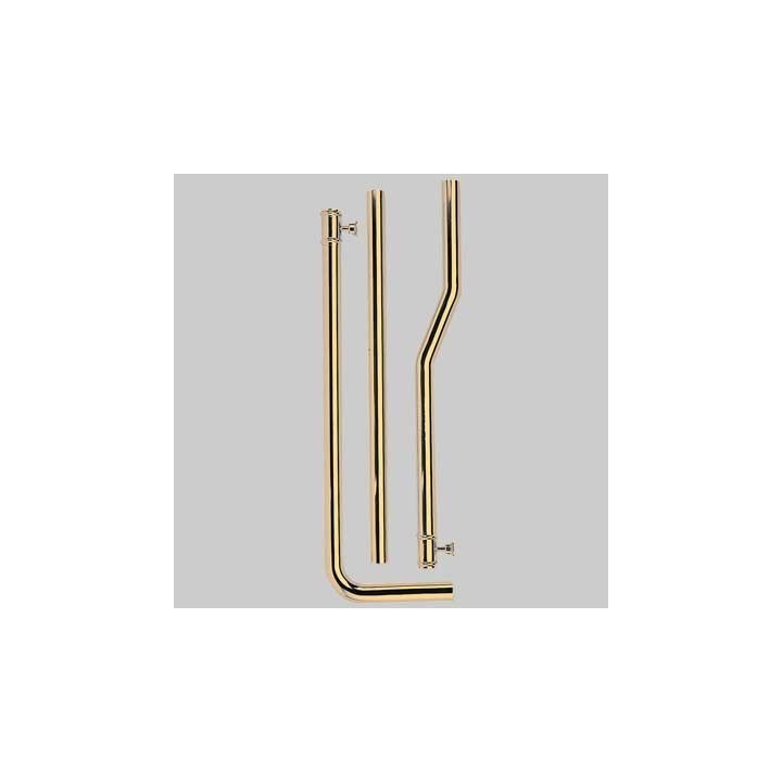 TUBO ESTERNO IN OTTONE PER CASSETTA ALTA FINITURA BRONZATO - Cm 180 Dm 30