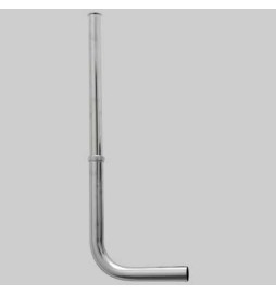 TUBO A L REGOLABILE PER PASSO RAPIDO BASSO CON BATTUTA - Ø 30x1"