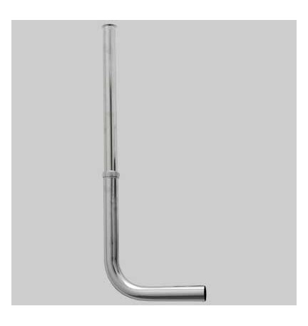 TUBO A L REGOLABILE PER PASSO RAPIDO BASSO CON BATTUTA - Ø 30x1"