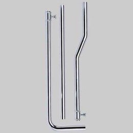 TUBO ESTERNO IN OTTONE PER CASSETTA ALTA FINITURA CROMATO - cm 180 x Ø 30