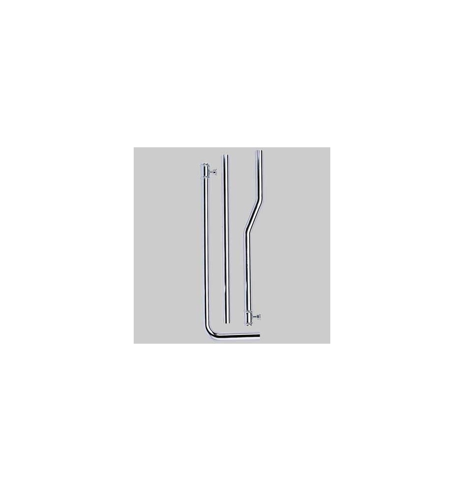 TUBO ESTERNO IN OTTONE PER CASSETTA ALTA FINITURA CROMATO - cm 180 x Ø 30