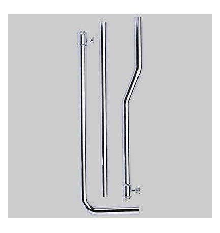 TUBO ESTERNO IN OTTONE PER CASSETTA ALTA FINITURA CROMATO - cm 180 x Ø 30