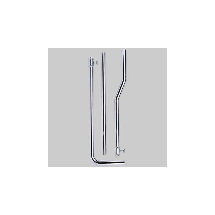 TUBO ESTERNO IN OTTONE PER CASSETTA ALTA FINITURA CROMATO - cm 180 x Ø 30