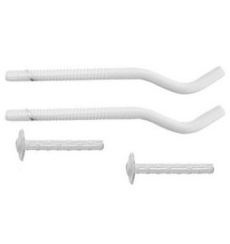 2 PZ MENSOLE PER RADIATORI IN GHISA BIANCA Diam. 16 x 260