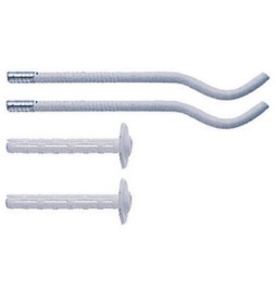 2 PZ MENSOLE PER RADIATORI IN ALLUMINIO BIANCA Diam. 7 x 170