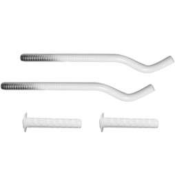 2 PZ MENSOLE PER RADIATORI IN ALLUMINIO Diam.12 x 170