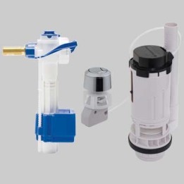 KIT VALVOLA DI RIEMPIMENTO 747 + VALVOLA DI SCARICO 550 - 3/8 brass