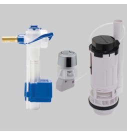 KIT VALVOLA DI RIEMPIMENTO 747 + VALVOLA DI SCARICO 550 - 3/8 brass