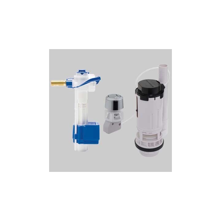 KIT VALVOLA DI RIEMPIMENTO 747 + VALVOLA DI SCARICO 550 - 3/8 brass
