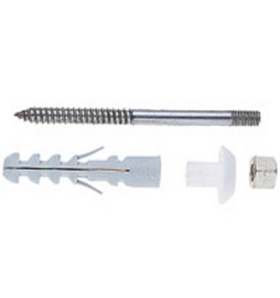 4 PZ VITI DI FISSAGGIO IN FERRO PER VASI E BIDET Diam. 6 x 76