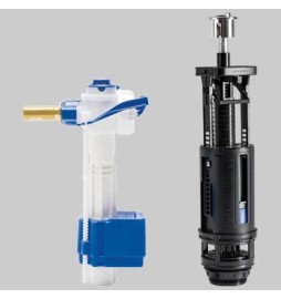 KIT VALVOLA DI RIEMPIMENTO 747 + VALVOLA DI SCARICO 820 - 3/8 brass