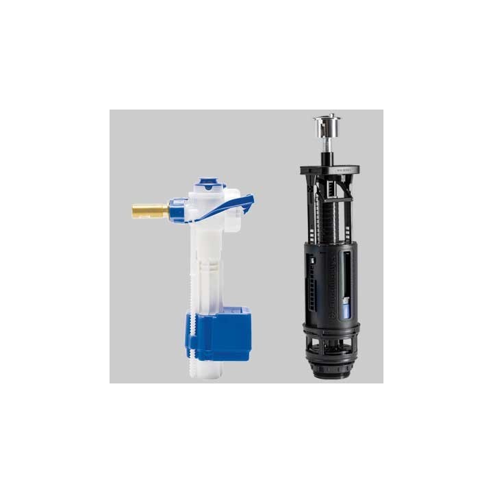 KIT VALVOLA DI RIEMPIMENTO 747 + VALVOLA DI SCARICO 820 - 3/8 brass