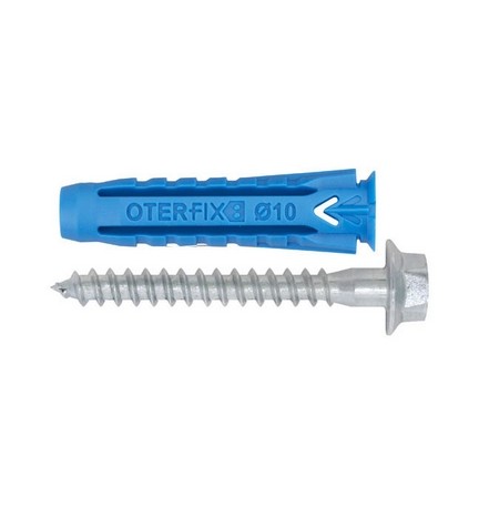 TASSELLO UNIVERSALE IN NYLON CON VITE TER LEGNO E RONDELLA 10 x 50