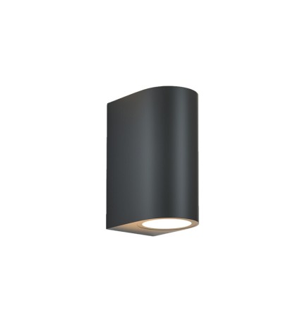 APPLIQUE DRAPION 15X7X9,5CM NERO GU10 2X5W
